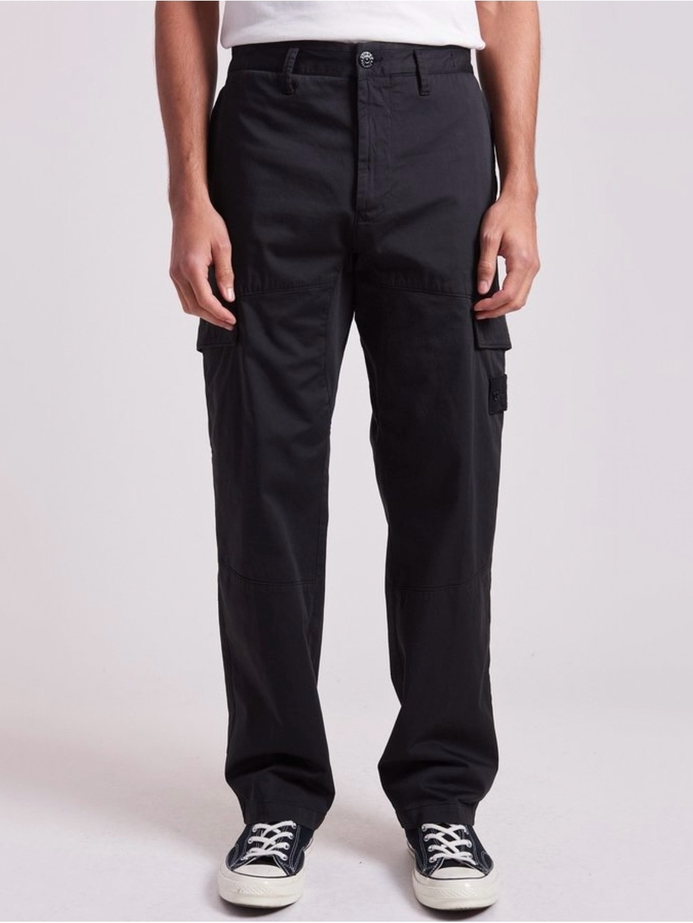 Stone Island Ghost Cargo Pant in Black